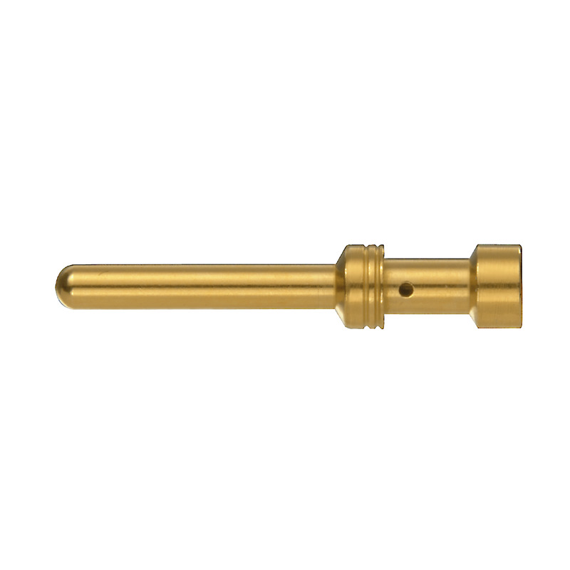 Weidmuller 1651450000 HE Series Male Pin Turned Connector Contact, 2.5 sq-mm, Copper Alloy