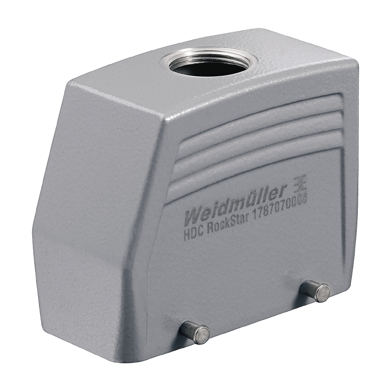 Weidmuller 1787070000 High Plug Housing Hood, Top M25 Entry, Die Cast Aluminum