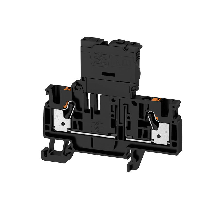 Weidmuller 2429860000 A Series Fuse Terminal Block, 250 V, 6.3 A, 4 sq-mm Wire, Snap-On Mount